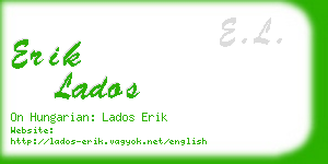 erik lados business card